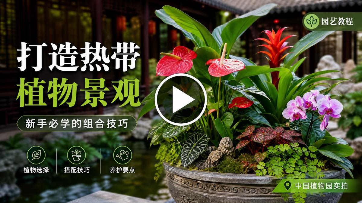 海角【海角AI赋能】AI植物视频剪辑教程演示，智能场景设计视频